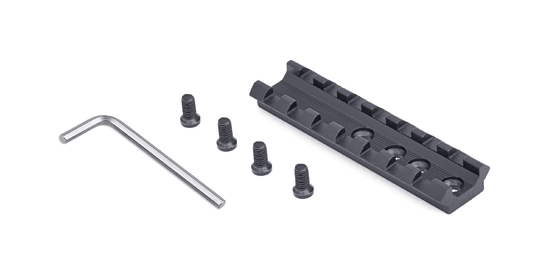 アルミ合金の散弾銃のPicatinnyの柵0.019kgの黒の打撃銃の部品