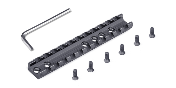 アルミ合金0.018kgの散弾銃のPicatinnyの柵120mm撃たれた銃の部品